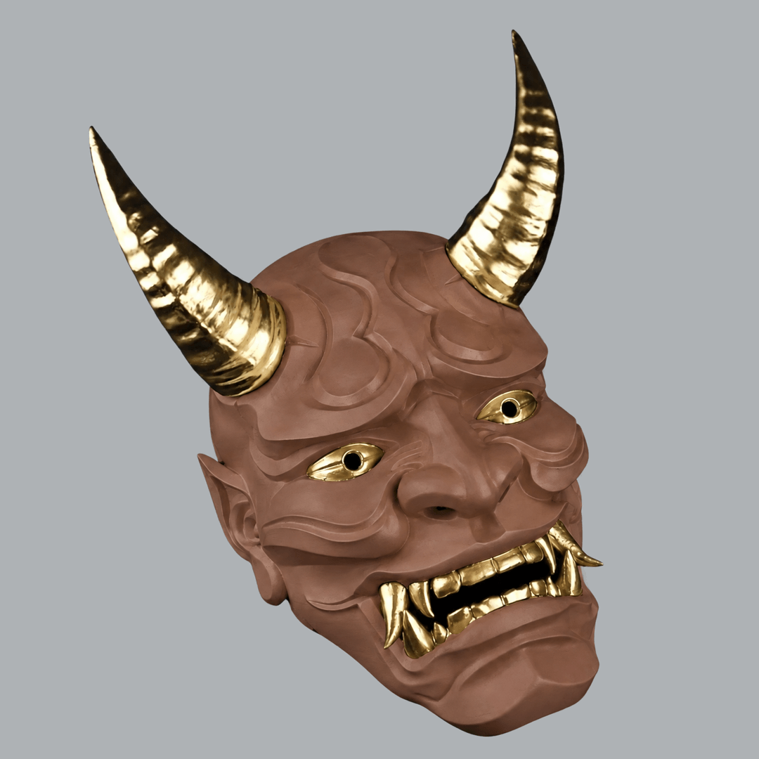 Space Armory Japanese Full Face Oni Mask - Hot Chocolate Masks