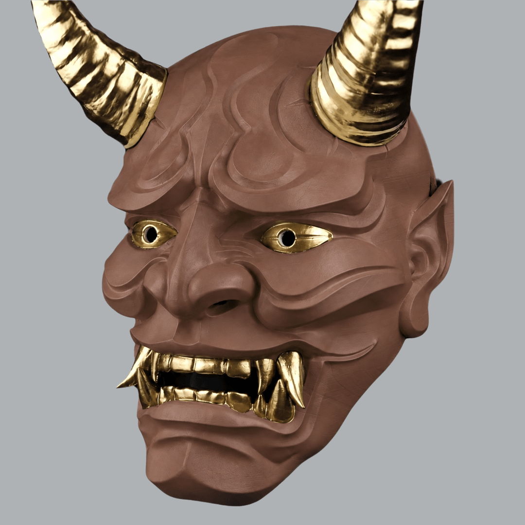 Space Armory Japanese Full Face Oni Mask - Hot Chocolate Masks