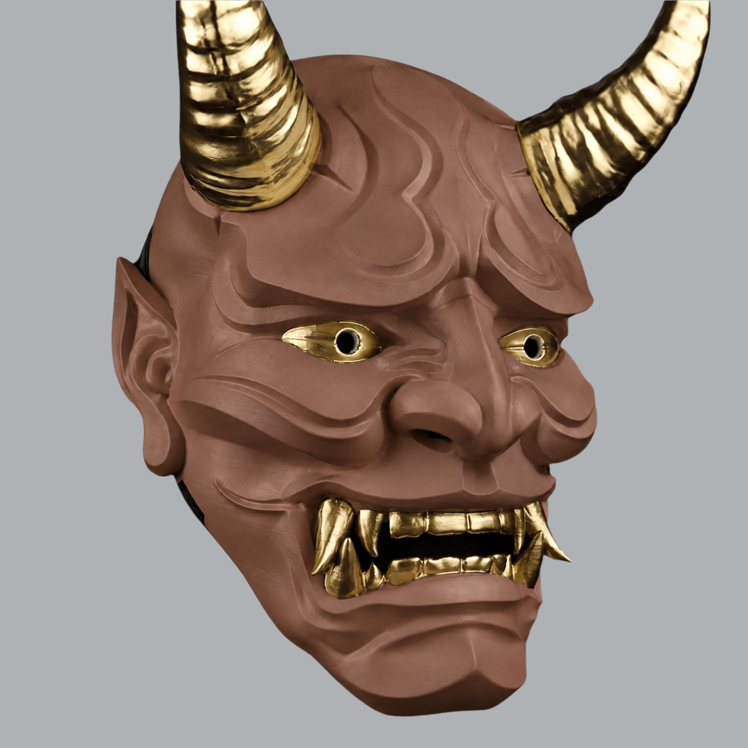 Space Armory Japanese Full Face Oni Mask - Hot Chocolate Masks