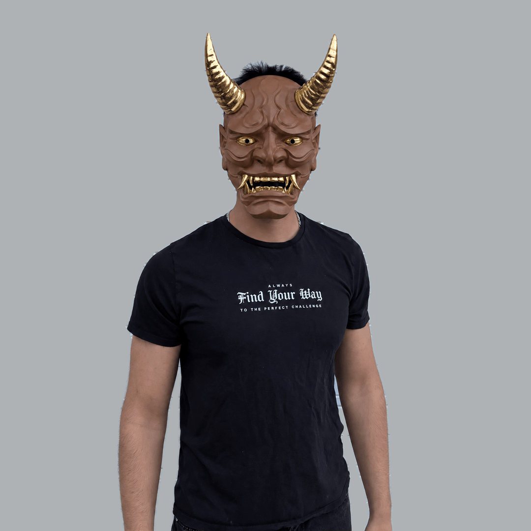Space Armory Japanese Full Face Oni Mask - Hot Chocolate Masks