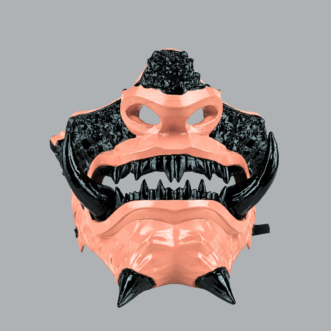 Space Armory Japanese Oni Mask - Coke / Salmon Masks
