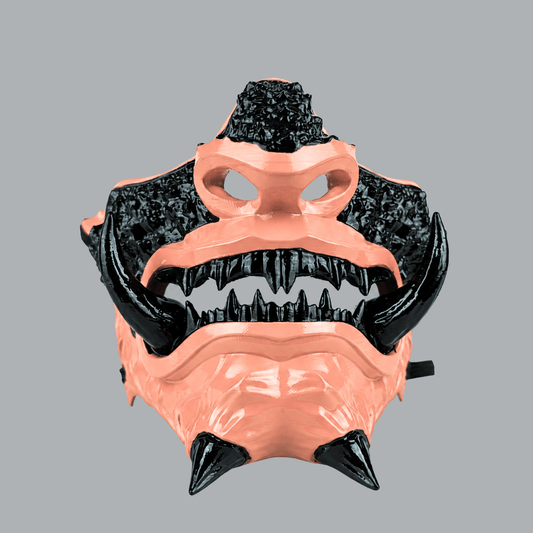 Space Armory Japanese Oni Mask - Coke / Salmon Masks