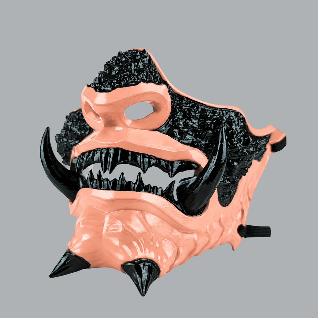 Space Armory Japanese Oni Mask - Coke / Salmon Masks
