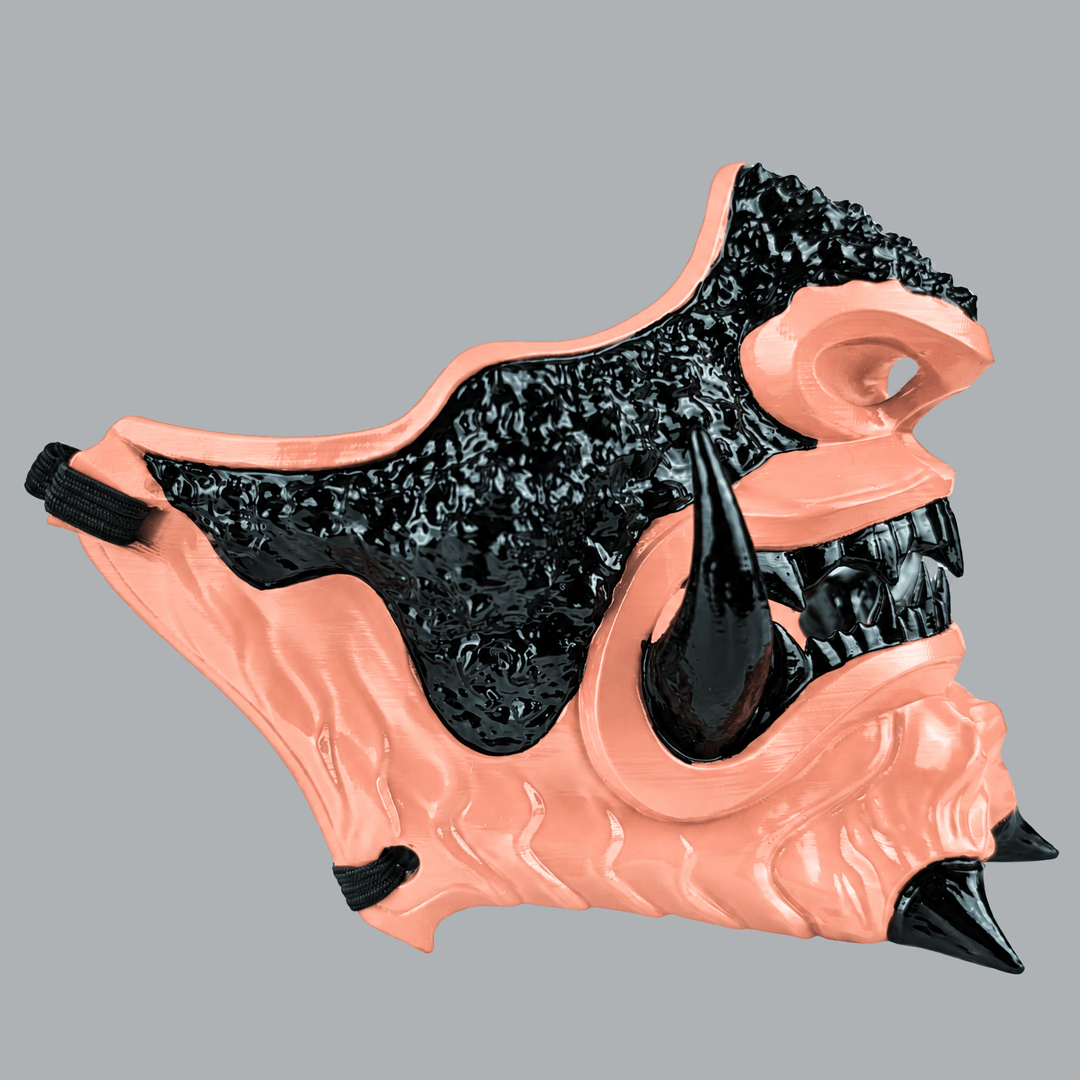 Space Armory Japanese Oni Mask - Coke / Salmon Masks