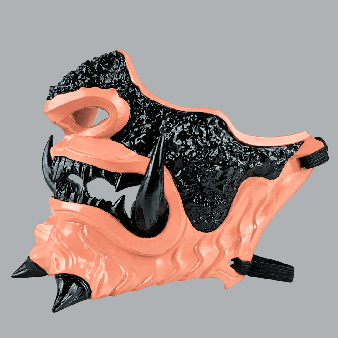 Space Armory Japanese Oni Mask - Coke / Salmon Masks
