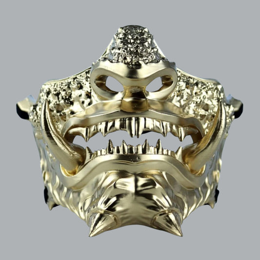 Space Armory Japanese Oni Mask Full Gold Masks