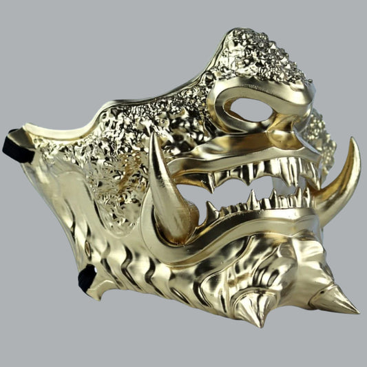 Space Armory Japanese Oni Mask Full Gold Masks