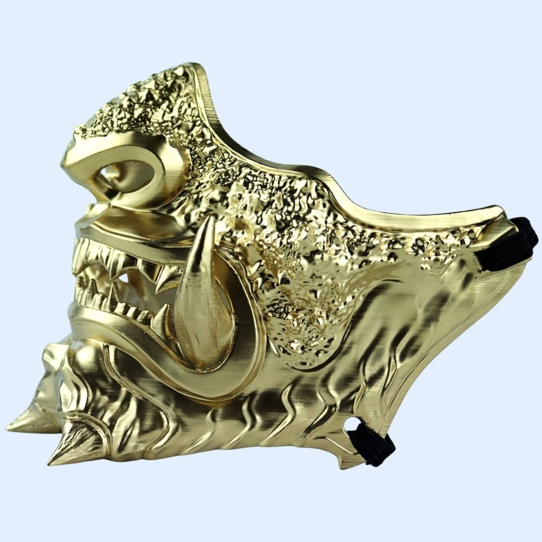 Space Armory Japanese Oni Mask Full Gold Masks