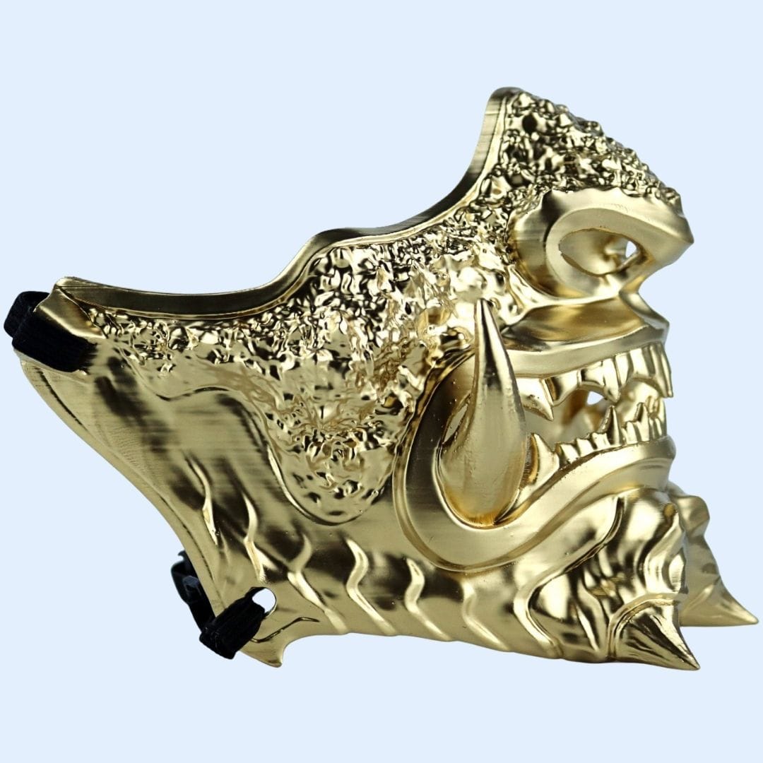 Space Armory Japanese Oni Mask Full Gold Masks