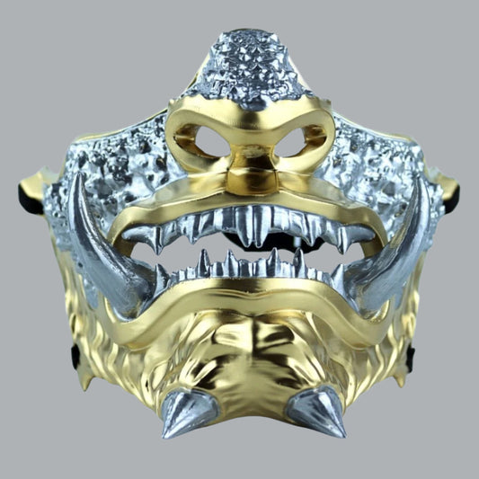 Space Armory Japanese Oni Mask Gold/Silver Masks