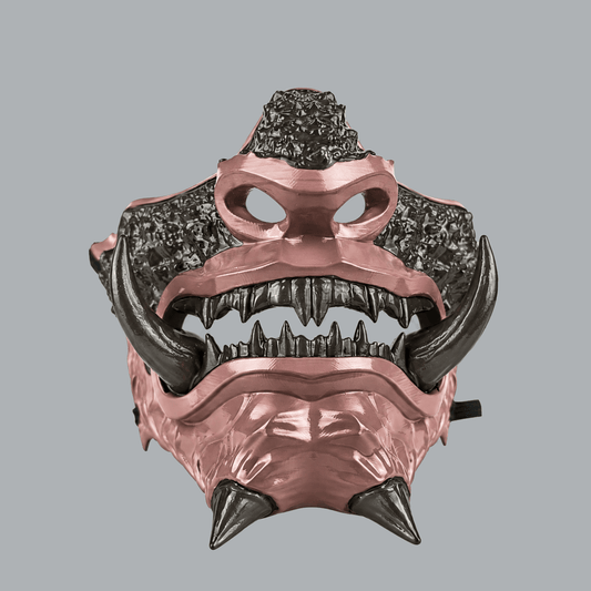 Space Armory Japanese Oni Mask - Graphit / Rosé Masks