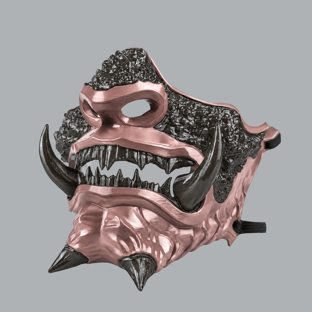 Space Armory Japanese Oni Mask - Graphit / RosÉ Masks