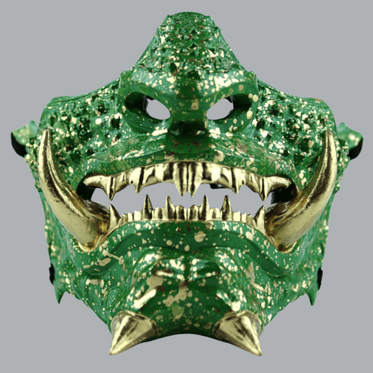 Space Armory Japanese Oni Mask Green Masks