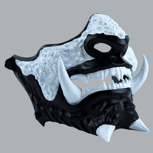 Space Armory Japanese Oni Mask - Matte Black Masks