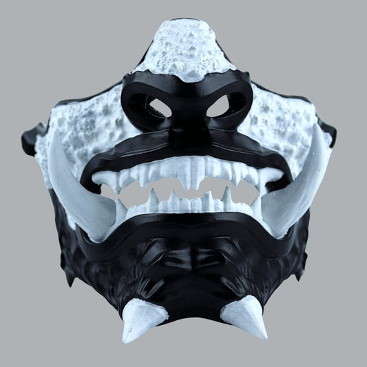 Space Armory Japanese Oni Mask - Matte Black Masks