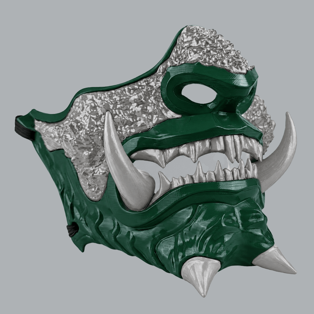 Space Armory Japanese Oni Mask - Mouse / Tag Green Masks