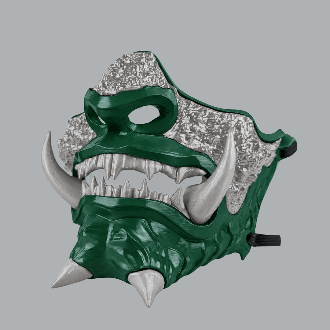 Space Armory Japanese Oni Mask - Mouse / Tag Green Masks