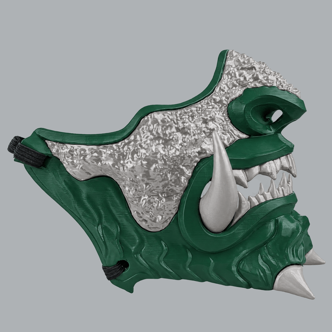 Space Armory Japanese Oni Mask - Mouse / Tag Green Masks