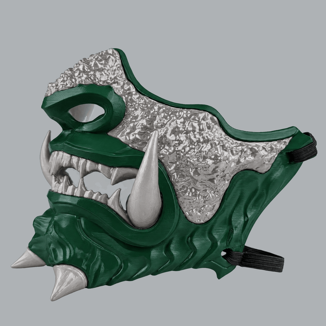 Space Armory Japanese Oni Mask - Mouse / Tag Green Masks