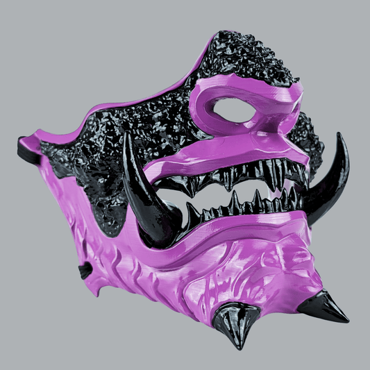 Space Armory Japanese Oni Mask - Purple Masks