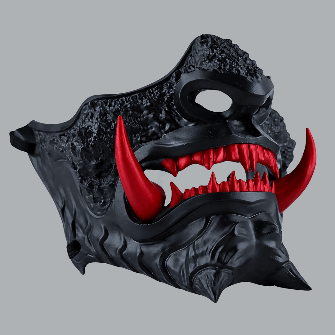 Space Armory Japanese Oni Mask - Shock Kent Blood Red Masks
