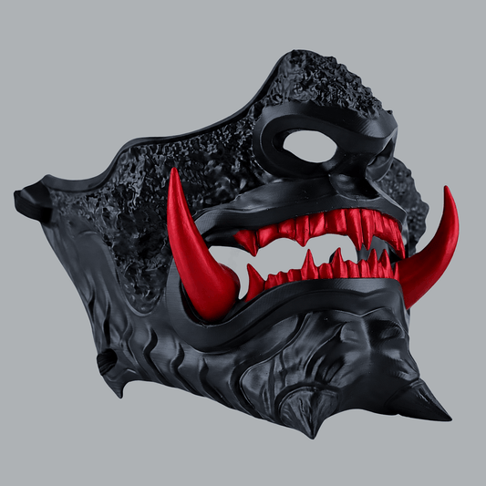 Space Armory Japanese Oni Mask - Shock Kent Blood Red Masks