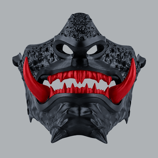 Space Armory Japanese Oni Mask - Shock Kent Blood Red Masks