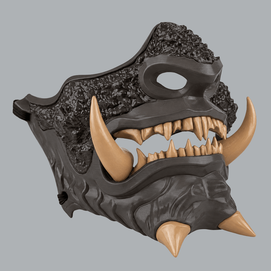Space Armory Japanese Oni Mask - Slate / Cremino Masks