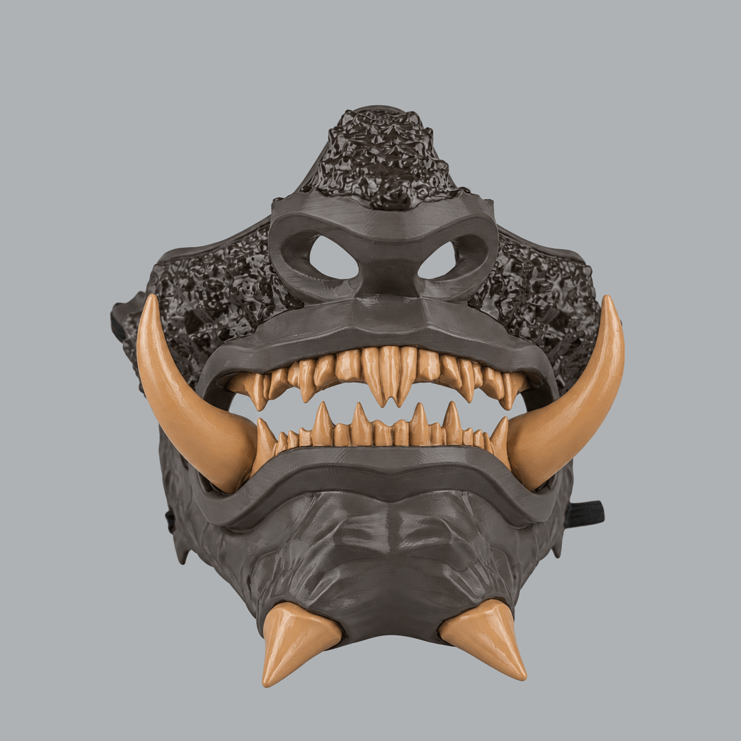Space Armory Japanese Oni Mask - Slate / Cremino Masks