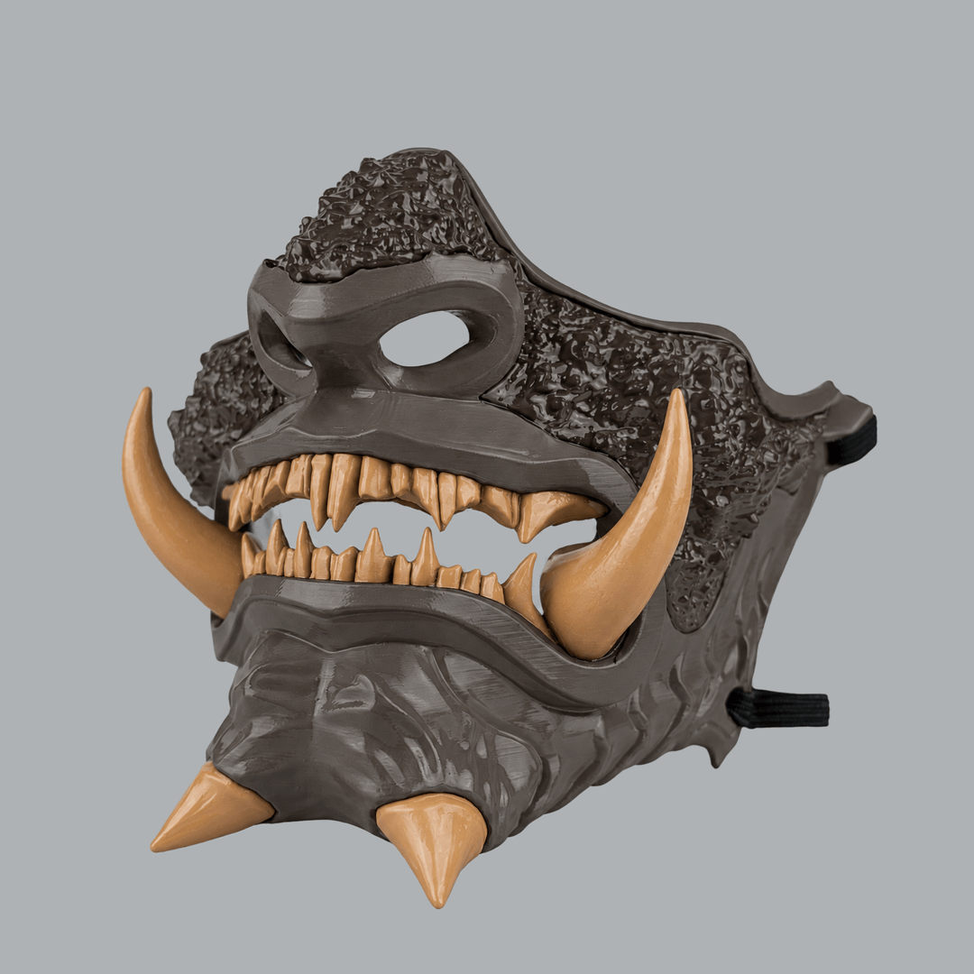 Space Armory Japanese Oni Mask - Slate / Cremino Masks