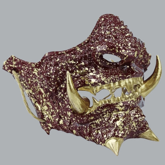 Space Armory Japanese Oni Mask - Wine Red Masks