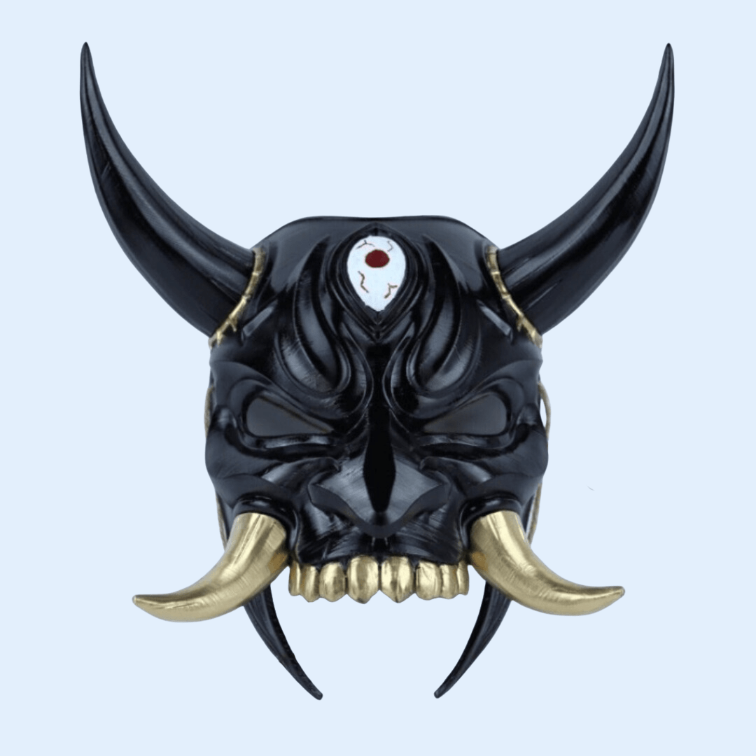 Space Armory Japanese Oni Mask With Horn