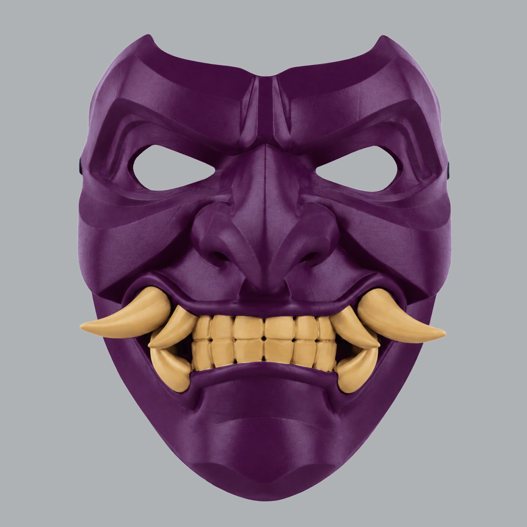 Space Armory Kabuto Mask With Fangs - Galaxy / Sand Masks