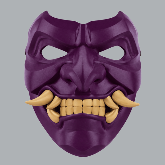Space Armory Kabuto Mask With Fangs - Galaxy / Sand Masks
