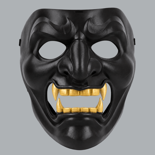 Space Armory Kabuto Samurai Mask - Black / Gold Masks