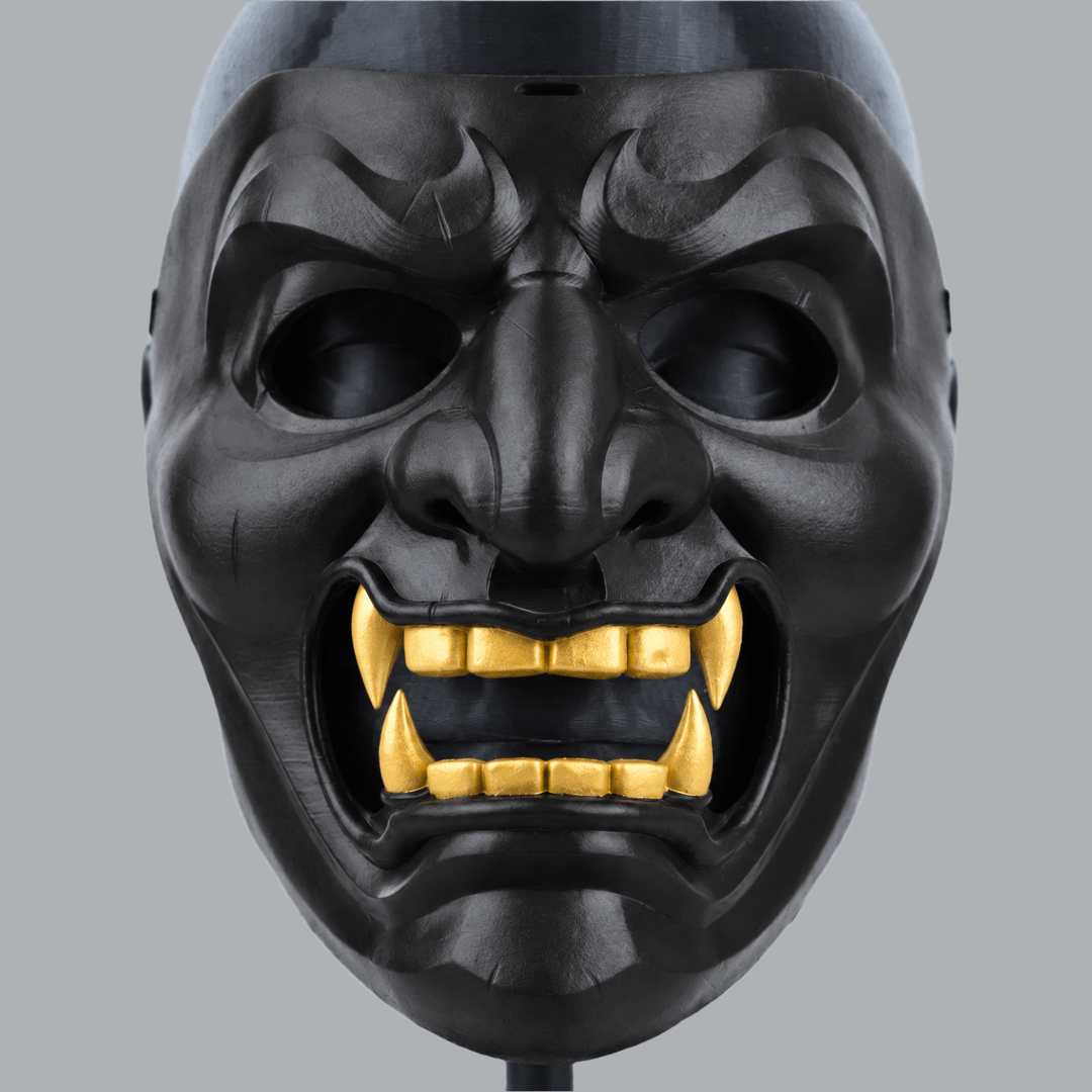 Space Armory Kabuto Samurai Mask - Black / Gold Masks