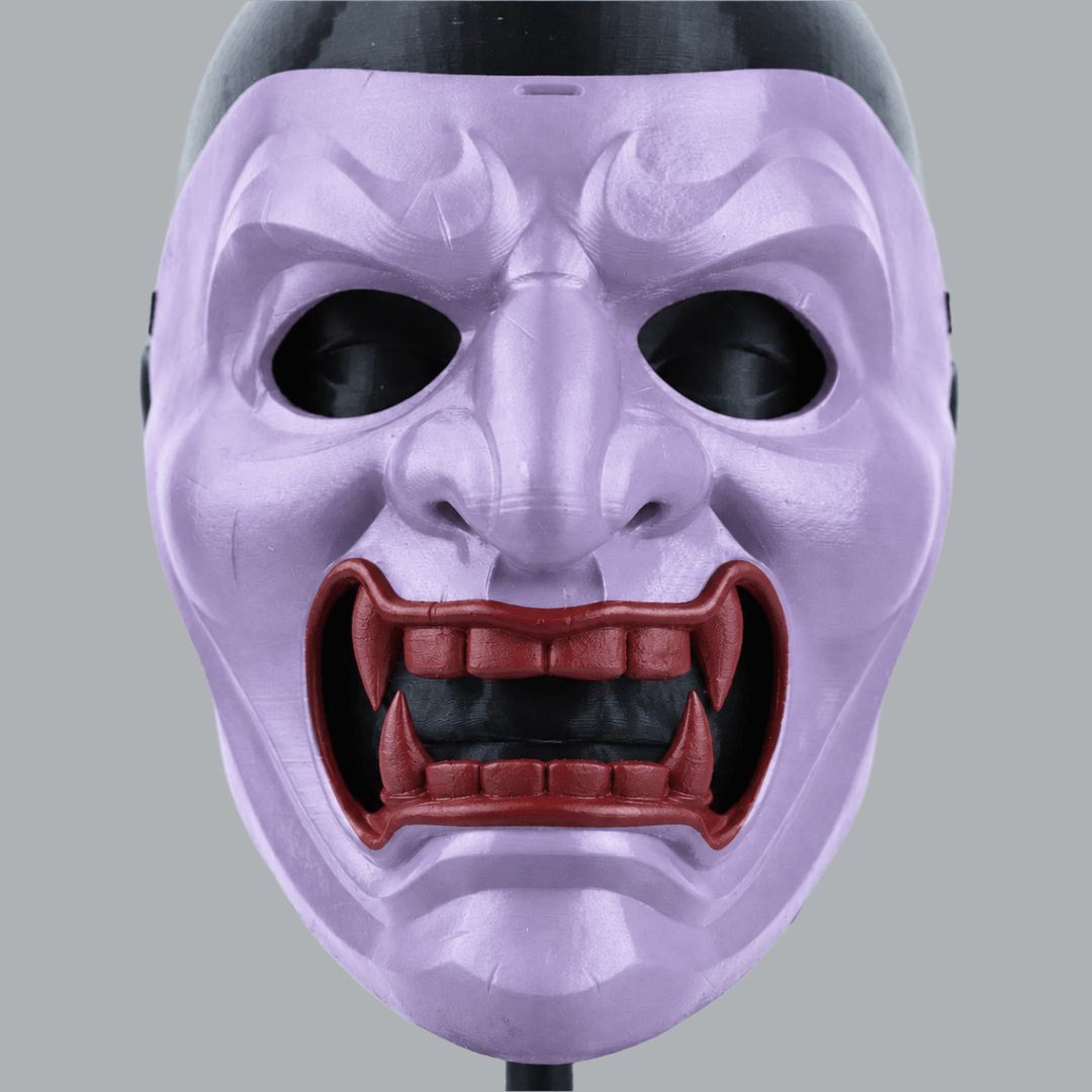Space Armory Kabuto Samurai Mask - Lavender / Merlot Masks
