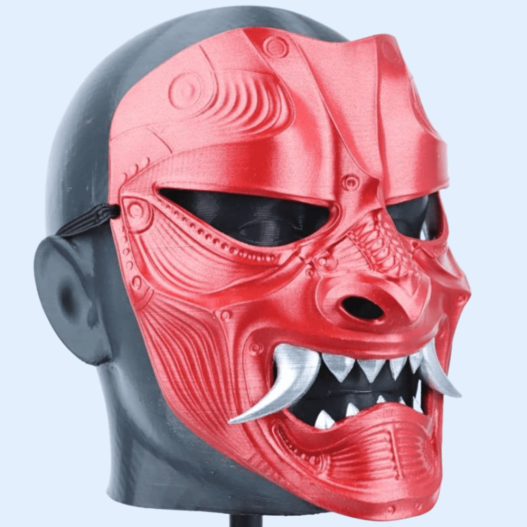 Space Armory Kabuto Warrior Mask Metallic Red