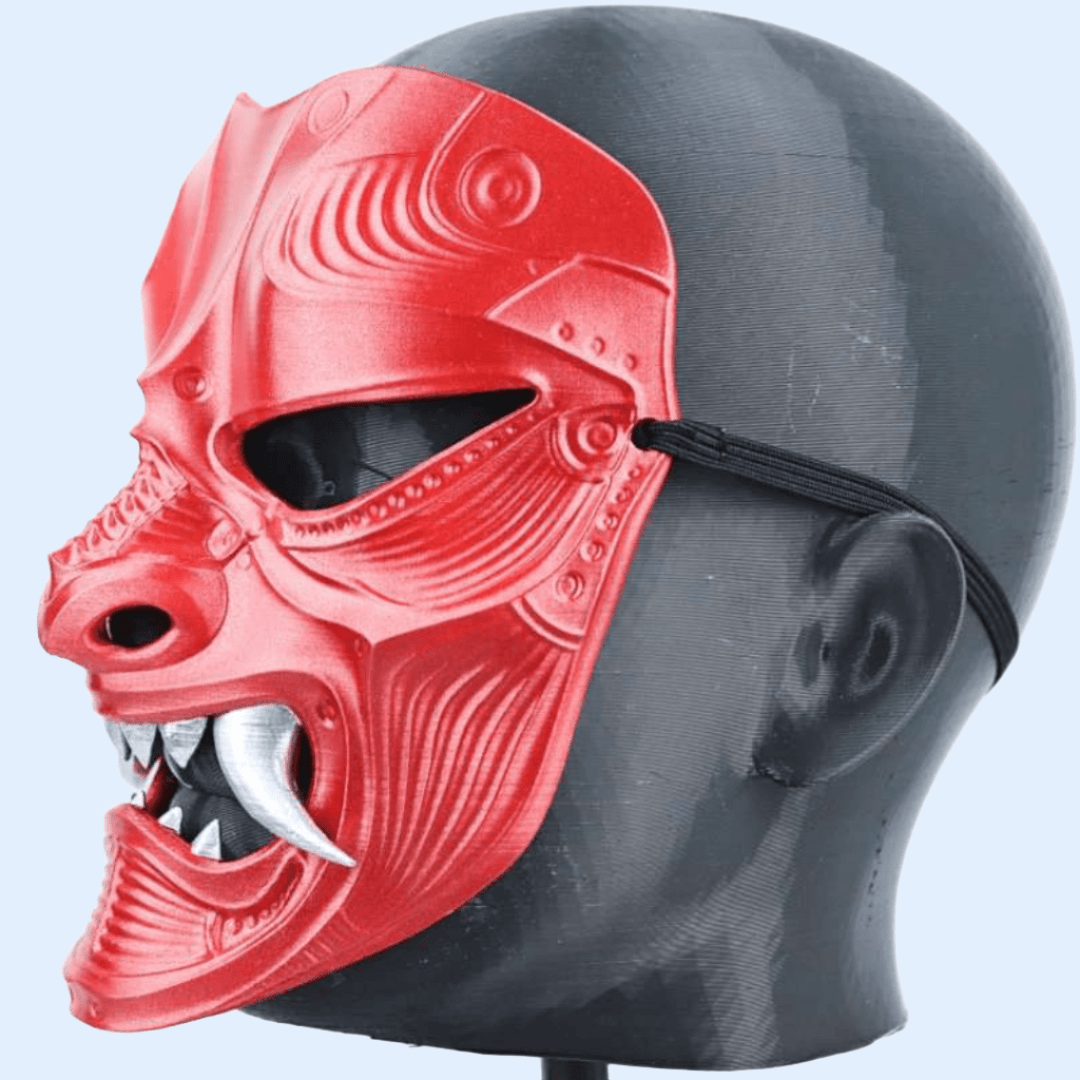 Space Armory Kabuto Warrior Mask Metallic Red