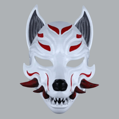 Space Armory Kitsune Fox Mask With Fangs