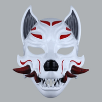 kitsuneさま専用 Kitsune Fox Mask With Fangs - Glossy White – Space Armory