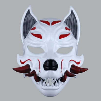 Space Armory Kitsune Fox Mask With Fangs
