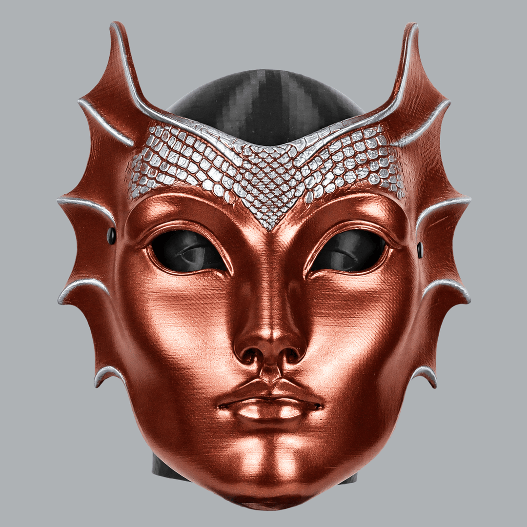 Space Armory Mermaid Mask - Metallic Copper/Silver Masks