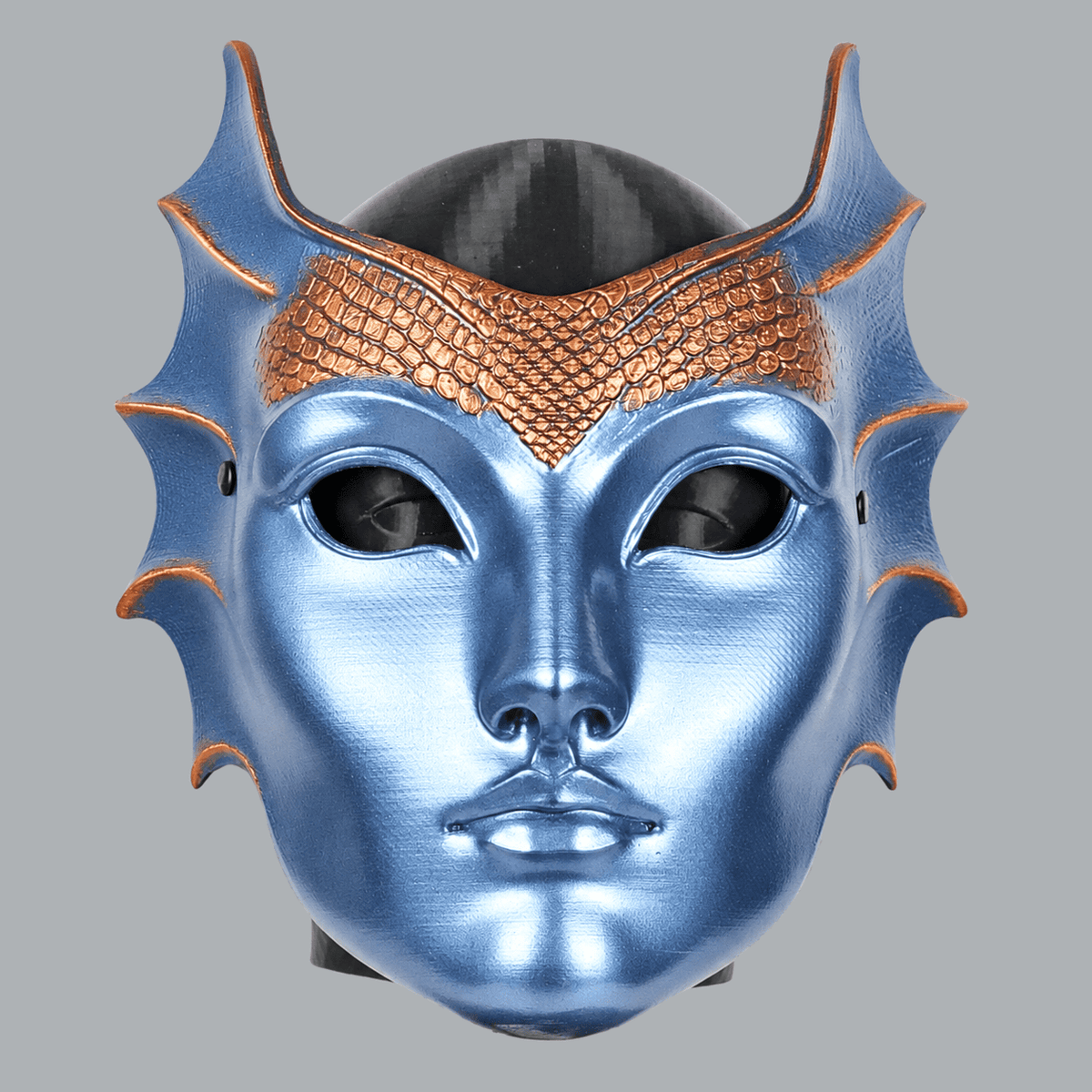 Space Armory Mermaid Mask - Metallic Ice Blue/Copper Masks