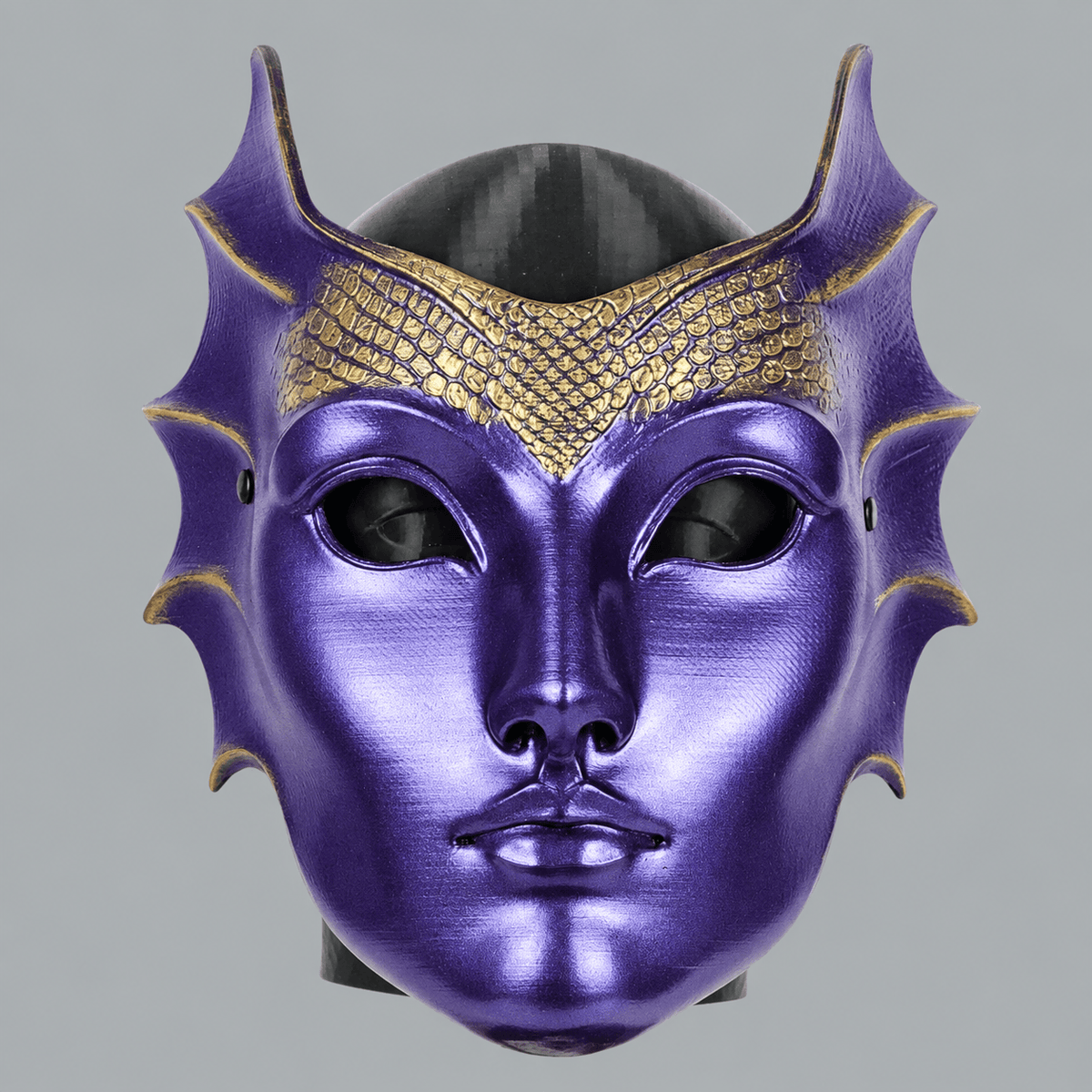 Space Armory Mermaid Mask - Metallic Violet/Gold Masks