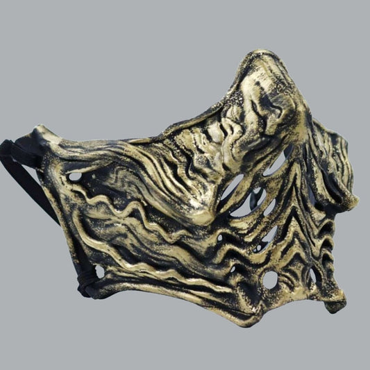 Space Armory Ninja Samurai Warrior Mask - Black/Gold Masks