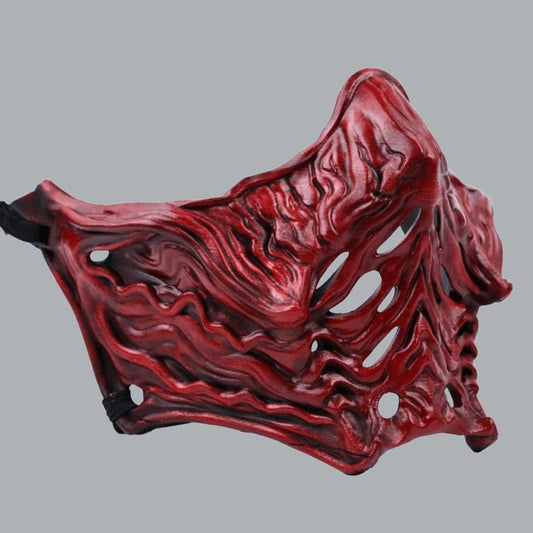 Space Armory Ninja Samurai Warrior Mask - Black/Red Masks