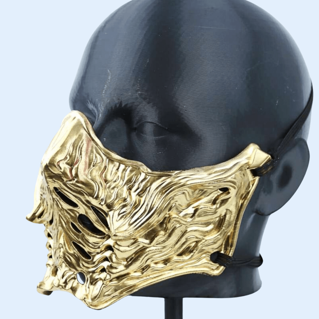 Ninja Samurai Warrior Mask Gold - Space Armory