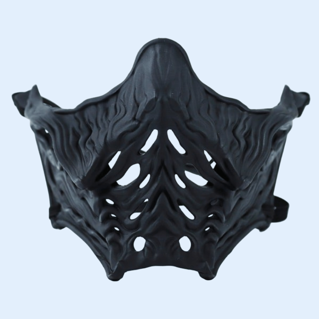 Space Armory Ninja Samurai Warrior Mask Matte Black