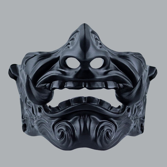 Space Armory Oni Mask Full - Matte Black Masks